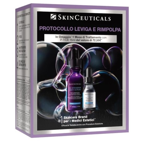 SKINCEUTICAL PROTOCOLLO LEVIGA & RIMPOLPA 1 HA INTENSIFIER MULTI-GLYCAN 30 ML + 1 P-TIOX 15 ML