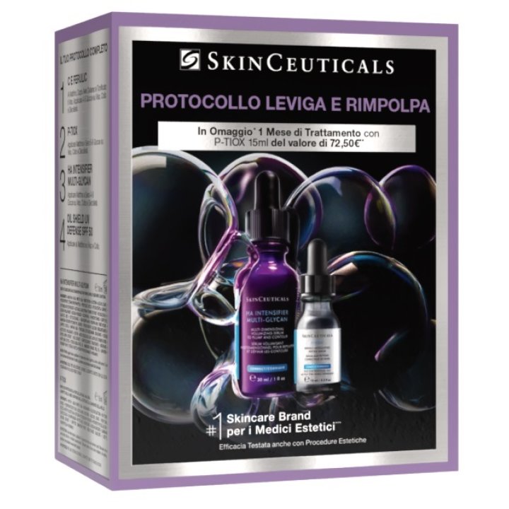 SKINCEUTICAL PROTOCOLLO LEVIGA & RIMPOLPA 1 HA INTENSIFIER MULTI-GLYCAN 30 ML + 1 P-TIOX 15 ML