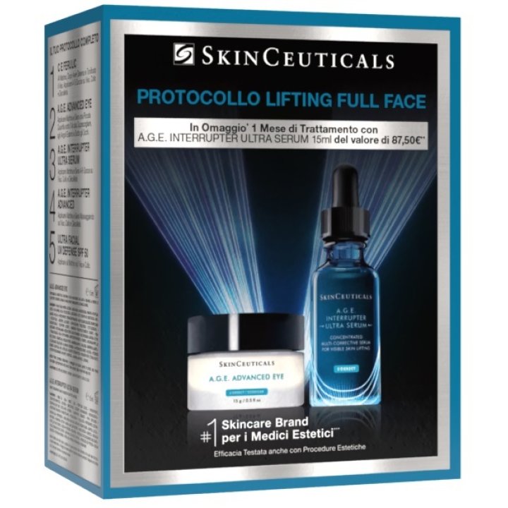 SKINCEUTICAL PROTOCOLLO LIFTING FULL FACE 1 AGE ADVANCED EYE15 ML + AGE INTERRUPTER ULTRA SERUM 15 ML