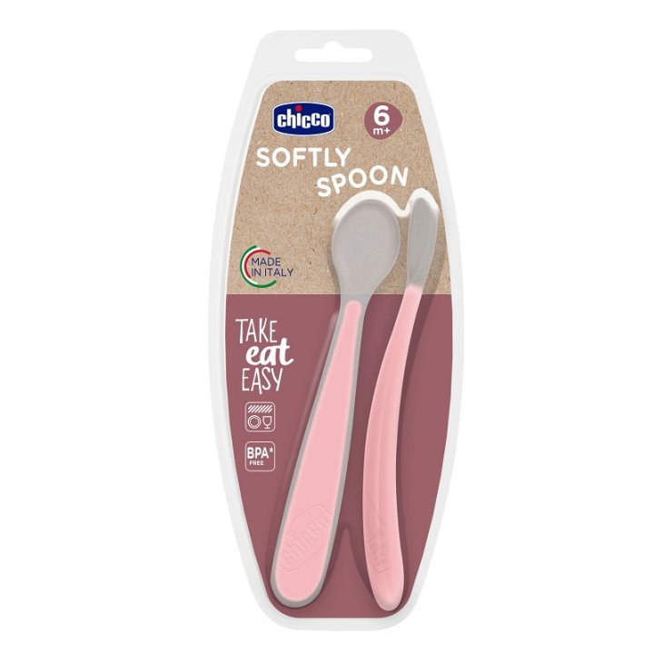 CH CUCCHIAIO SIL DOPP ROSA 6M+