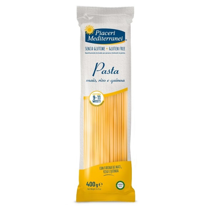 PIACERI MEDITERRANEI PASTA MAIS RISO E QUINOA SPAGHETTI 400G