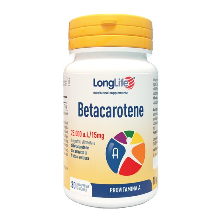 LONGLIFE BETACAROTENE 30CPR LONGLIFE BETACAROTENE 30CPR