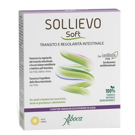SOLLIEVO SOFT 14 BUSTINE GRANULARI DA 3,8 G SENZA GLUTINE SENZA LATTOSIO SENZA ZUCCHERI AGGIUNTI