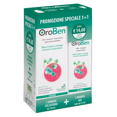 OROBEN COLLUTORIO + GEL CONFEZIONE SPECIALE 1+1 OROBEN COLLUTORIO + GEL CONFEZIONE SPECIALE 1+1