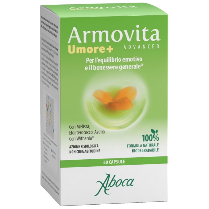 ARMOVITA UMORE+ 60 CAPSULE 466 MG SENZA GLUTINE SENZA LATTOSIO ARMOVITA UMORE+ 60 CAPSULE 466 MG SENZA GLUTINE SENZA LATTOSIO