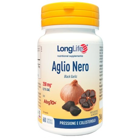 LONGLIFE AGLIO NERO 0,5% SAC 60 CAPSULE VEGETALI SENZA GLUTINE LONGLIFE AGLIO NERO 0,5% SAC 60 CAPSULE VEGETALI SENZA GLUTINE
