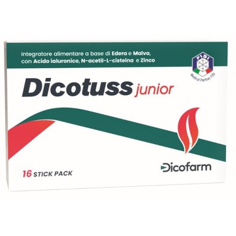Dicotuss Junior Integratore Bambini 16 Stick Pack da 5 ml