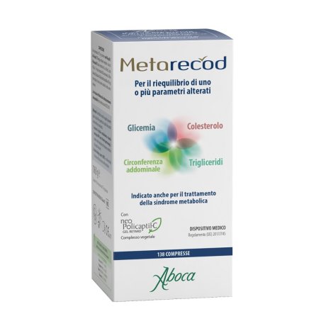 Aboca Metarecod 138 Compresse 775 mg Senza Glutine e Lattosio Aboca Metarecod 138 Compresse 775 mg Senza Glutine e Lattosio