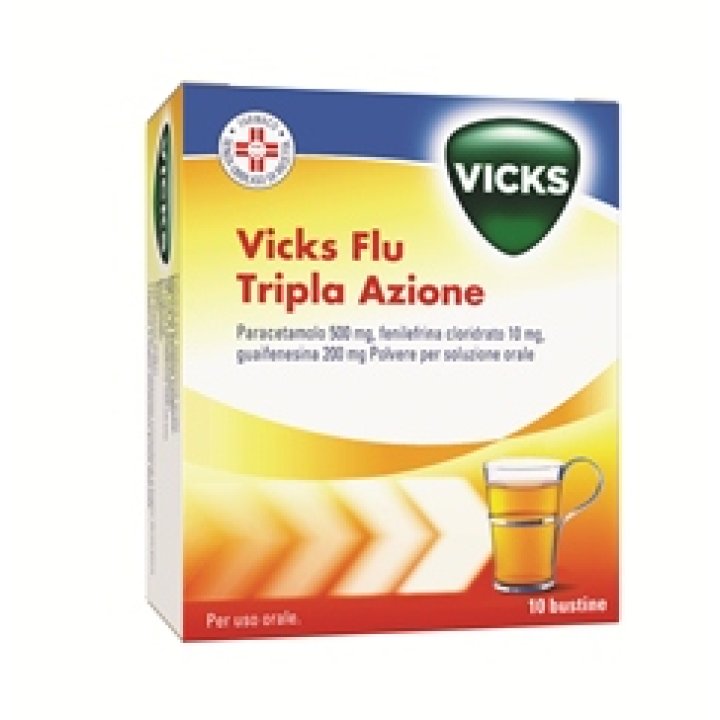 VICKS FLU TRIPLA AZIONE POLVERE PER SOLUZIONE ORALE