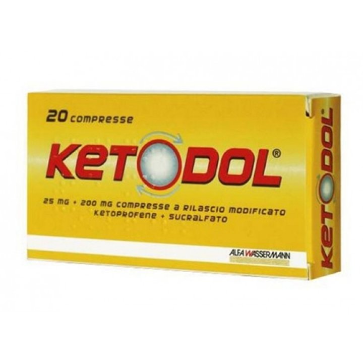 Ketodol antinfiammatorio - 20 Compresse 25mg + 200mg