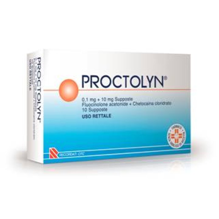 PROCTOLYN 10 SUPPOSTE 0,1MG + 10MG