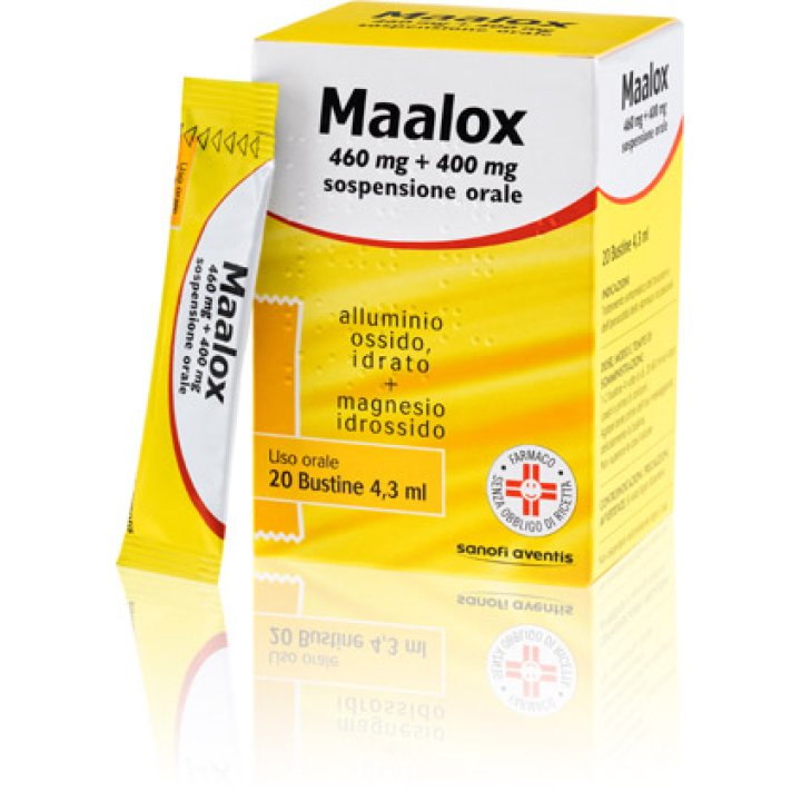 MAALOX 460 MG + 400 MG SOSPENSIONE ORALE