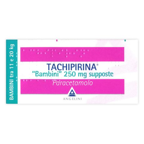 TACHIPIRINA 250MG SUPPOSTE PER BAMBINI