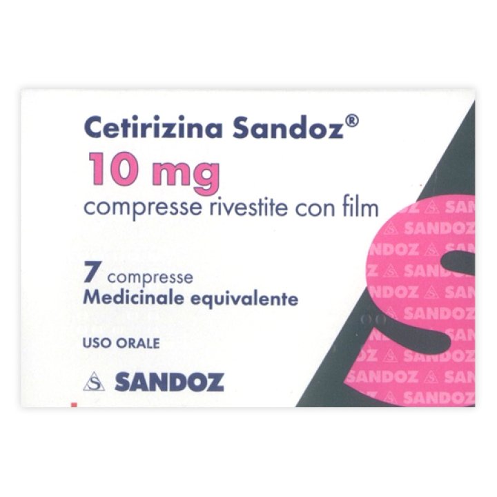 CETIRIZINA SANDOZ 10 MG COMPRESSE RIVESTITE CON FILM