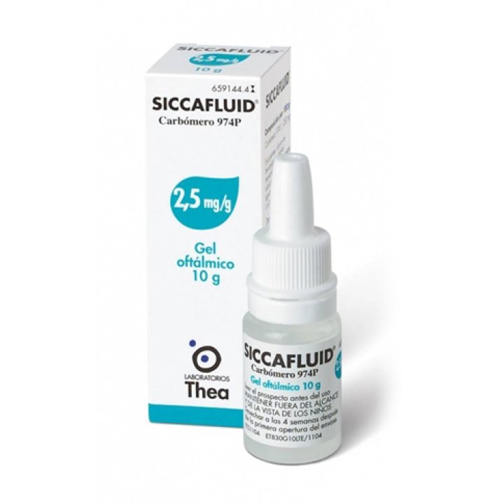 SICCAFLUID 2,5 MG/G GEL OFTALMICO