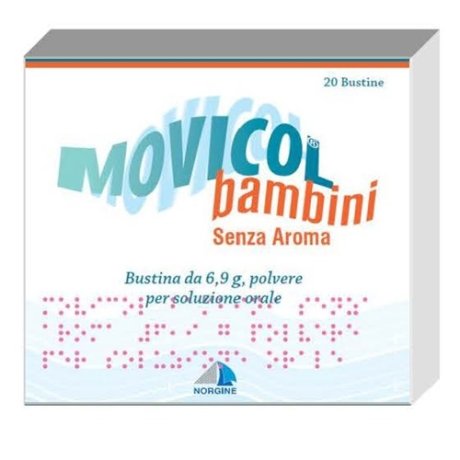 MOVICOL BAMBINI 6,9 G, POLVERE PER SOLUZIONE ORALE, SENZA AROMA