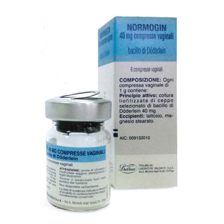 NORMOGIN @ 40 MG COMPRESSE VAGINALI