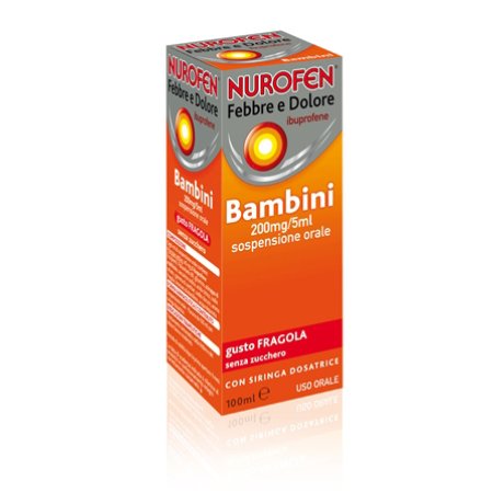 NUROFEN FEBBRE E DOLORE BAMBINI 200MG/5ML SOSPENSIONE ORALE GUSTO FRALA