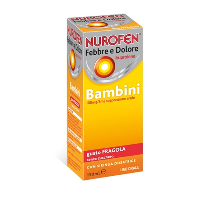 NUROFEN FEBBRE E DOLORE BAMBINI 100MG/5ML SOSPENSIONE ORALE GUSTO FRALA