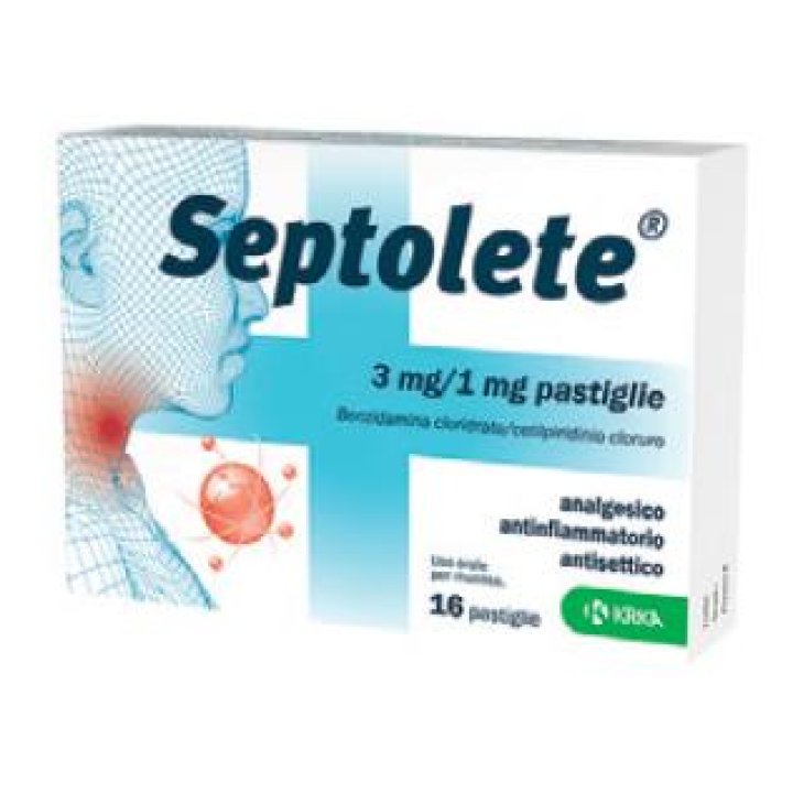 SEPTOLETE AROMA EUCALIPTO 3 MG/1 MG PASTIGLIE