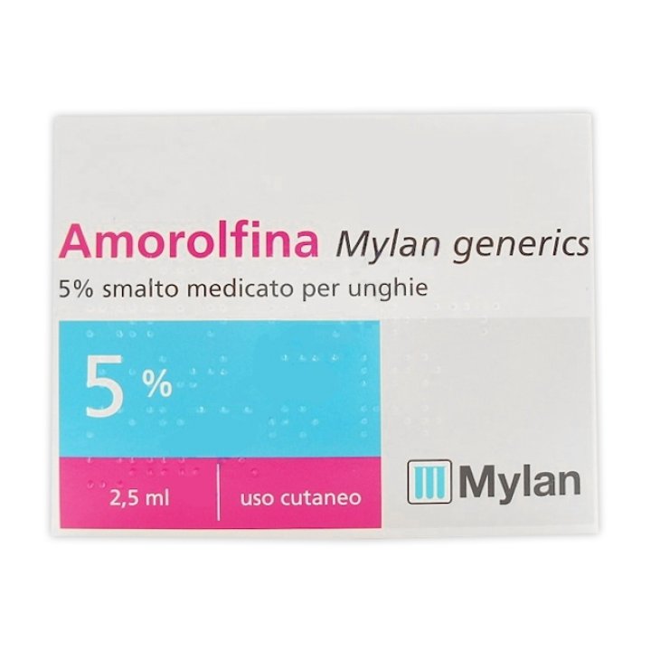 AMOROLFINA MYLAN GENERICS 5% SMALTO MEDICATO PER UNGHIE