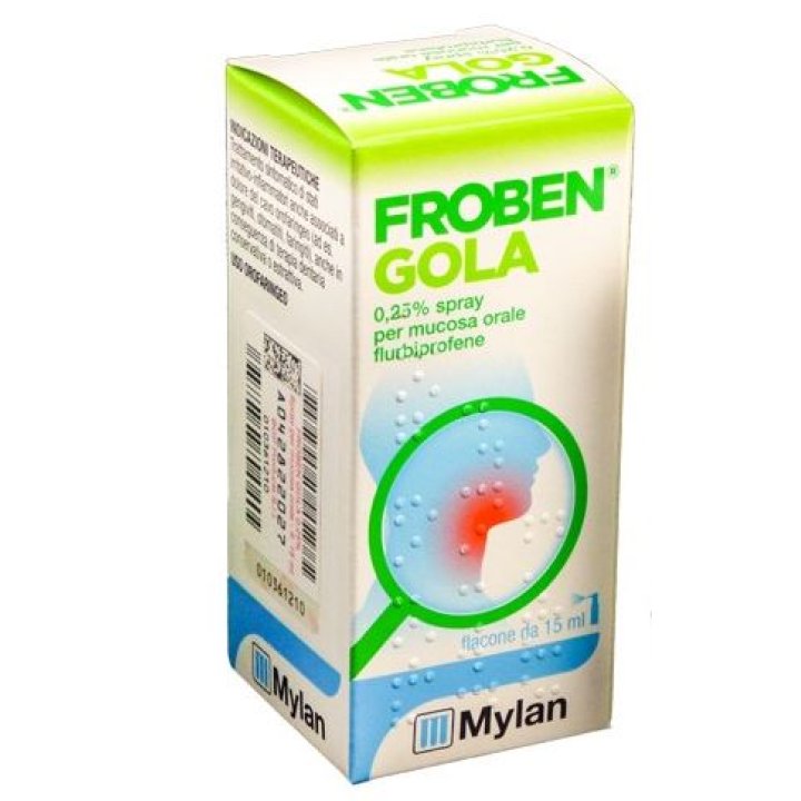 FROBEN LA SPRAY PER MUCOSA ORALE - 0,25% SPRAY, 15 ML