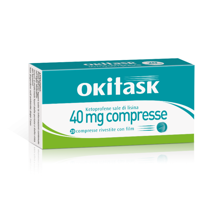 OKITASK 40 MG COMPRESSE RIVESTITE CON FILM KETOPROFENE SALE DI LISINA