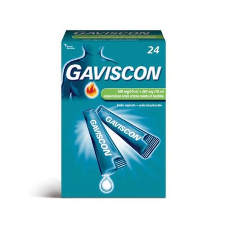 GAVISCON 24 BUSTINE 500 + 267 MG/10 ML