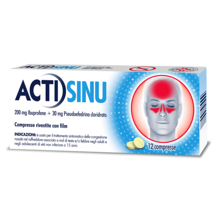 ACTISINU 200 MG/30 MG COMPRESSE RIVESTITE CON FILM