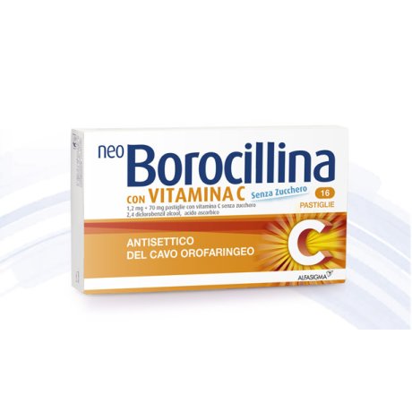 NEOBOROCILLINA 1,2 MG + 70 MG PASTIGLIE CON VITAMINA C SENZA ZUCCHERO