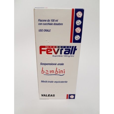 FEVRALT BAMBINI 100 MG/5 ML SOSPENSIONE ORALE