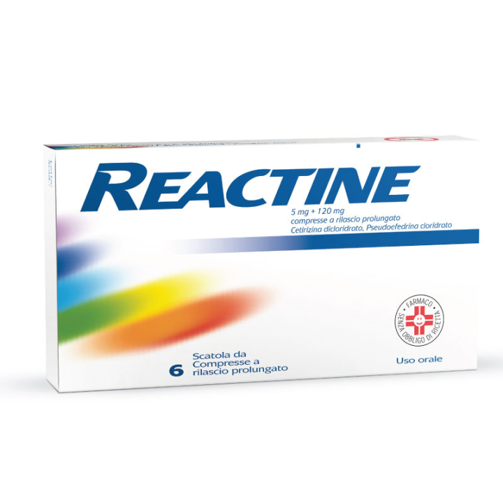 REACTINE 5 MG + 120 MG COMPRESSE A RILASCIO PROLUNGATO