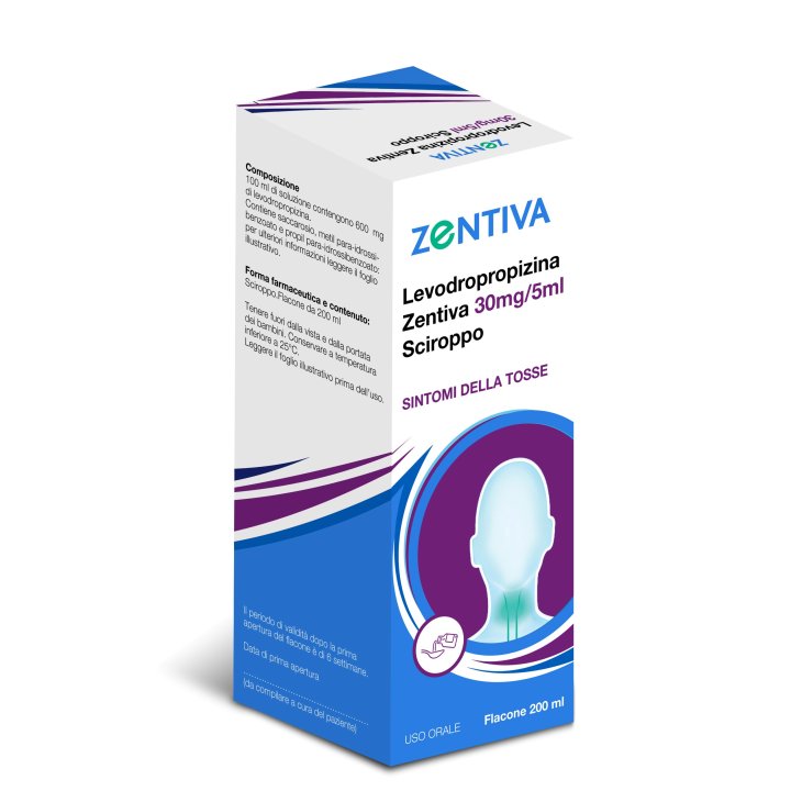 LEVODROPROPIZINA ZENTIVA 30 MG/5 ML SCIROPPO