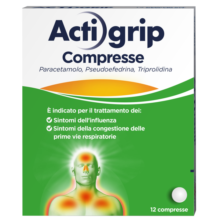 ACTIGRIP 2,5 MG/ 60 MG/ 500 MG COMPRESSE