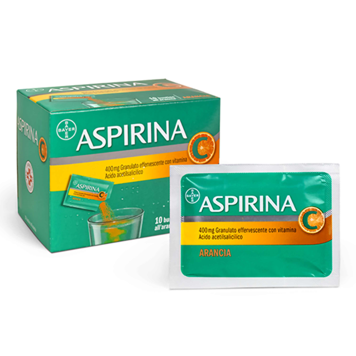 ASPIRINA 400 MG GRANULATO EFFERVESCENTE CON VITAMINA C