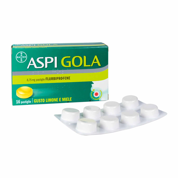 ASPI GOLA 8,75 MG 16 PASTIGLIE GUSTO LIMONE E MIELE