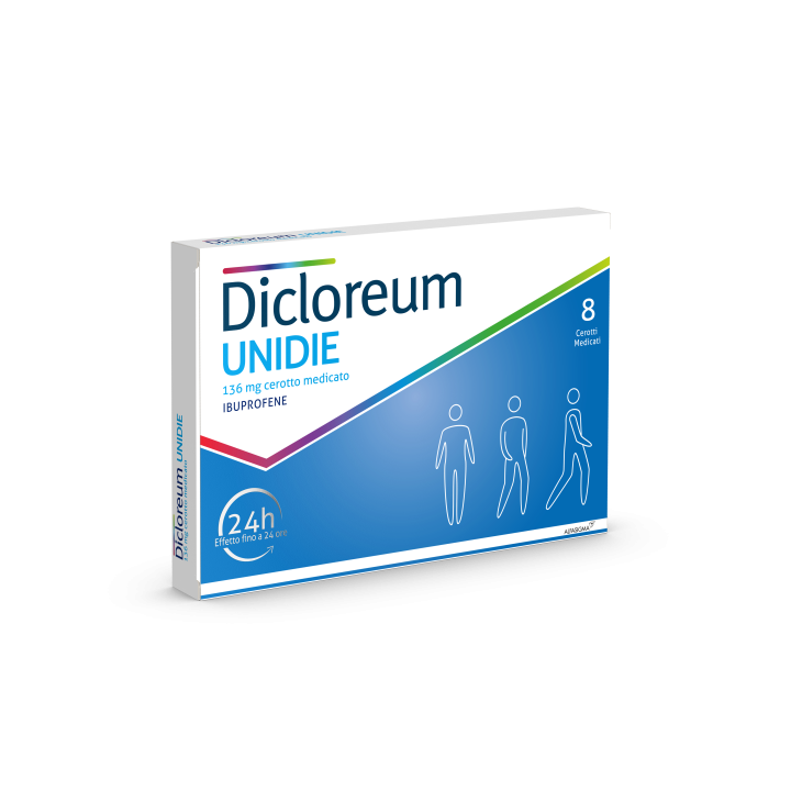 DICLOREUM UNIDIE 136 MG CEROTTO MEDICATO