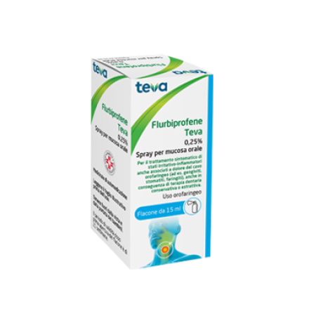 FLURBIPROFENE TEVA 0,25% 