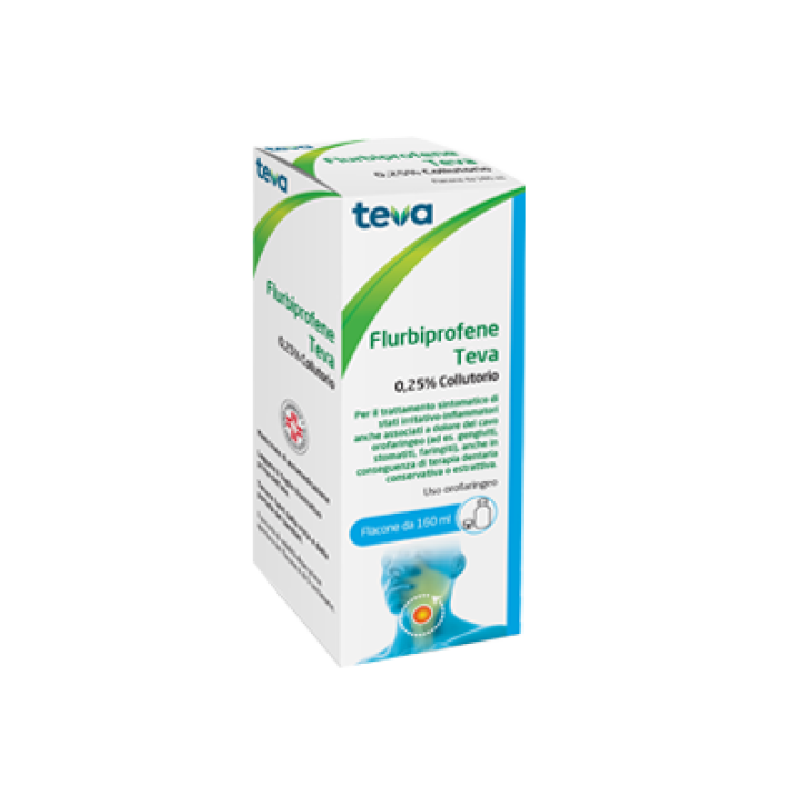 FLURBIPROFENE TEVA 0,25% 