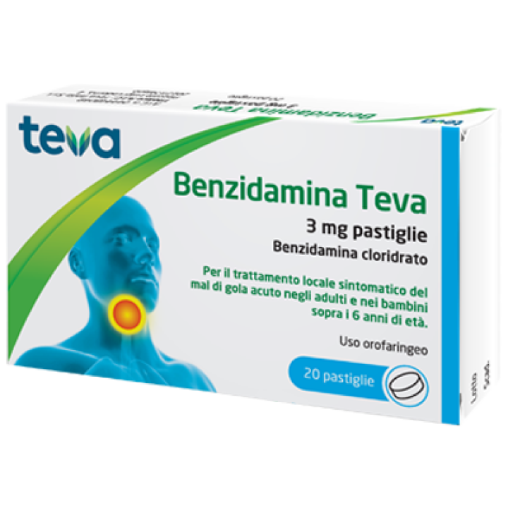 BENZIDAMINA TEVA 3 MG PASTIGLIE