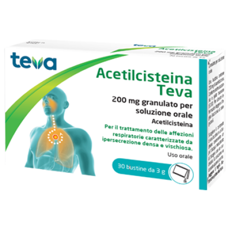 ACETILCISTEINA TEVA 20 MG GRANULATO PER SOLUZIONE ORALE