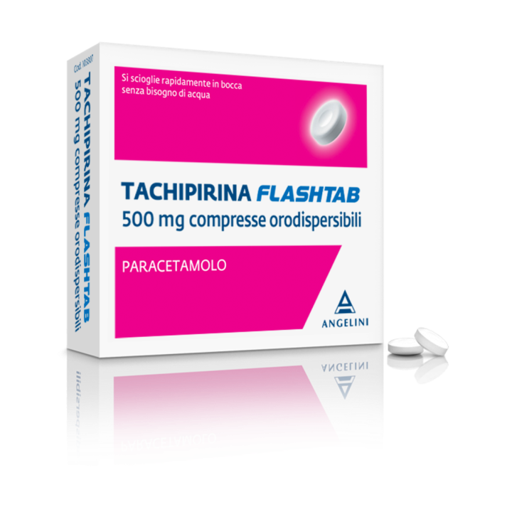 TACHIPIRINA FLASHTAB 500 MG COMPRESSE ORODISPERSIBILI