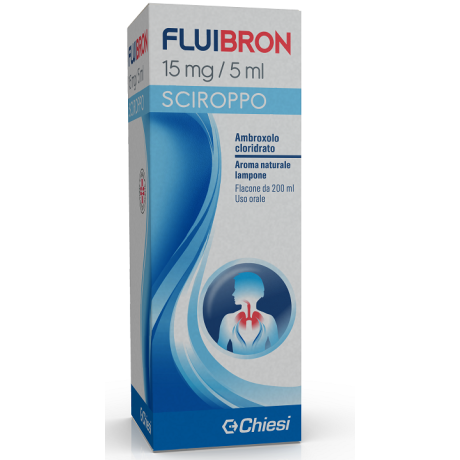 Chiesi Fluibron Sciroppo 15mg/5ml Ambroxolo Cloridrato Mucolitico - 200ml