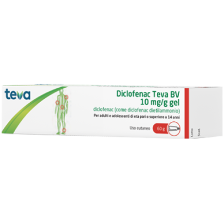 DICLOFENAC TEVA*GEL 60G 10MG/G DICLOFENAC TEVA*GEL 60G 10MG/G