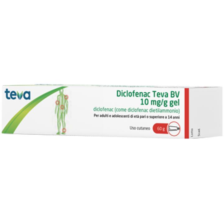 DICLOFENAC TEVA*GEL 60G 10MG/G