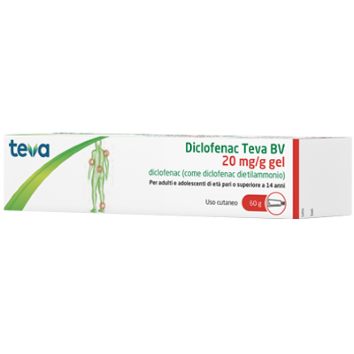 DICLOFENAC TEVA*GEL 60G 20MG/G