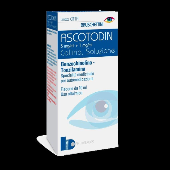 Ascotodin 3mg/ml + 1mg/ml collirio, soluzione