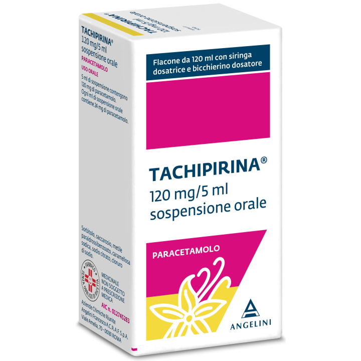 TACHIPIRINA 120 MG/5 ML SOSPENSIONE ORALE