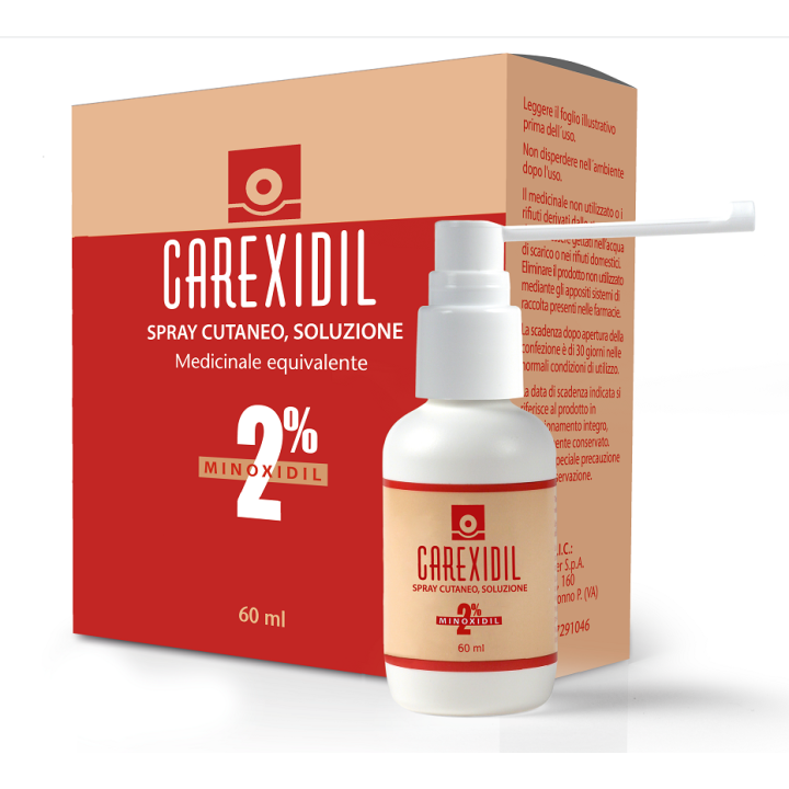 CAREXIDIL 2% SPRAY CUTANEO, SOLUZIONE