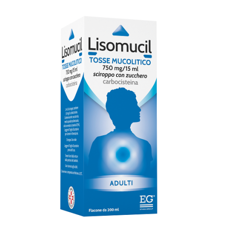 LISOMUCIL TOSSE MUCOLITICO SCIROPPO 5% 200 ML